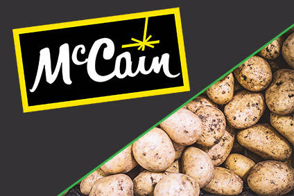 McCain logo on product