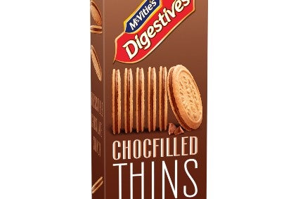 New Products - Pladis extends McVitie's Thins range in UK; Ella's Kitchen launches Oddpops popped snacks; Glanbia's BSN launches ice cream protein shakes with Cold Stone Creamery; Parag Milk Foods debuts Go Chocolate Cheese