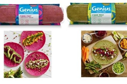 New Products - Gluten-free Genius Foods launches plant-based wraps; Campbell adds sweet potato drink to its V8 range; Struik launches Bunlimited hot dog meal kit in UK; Premier Foods expands Oxo portfolio