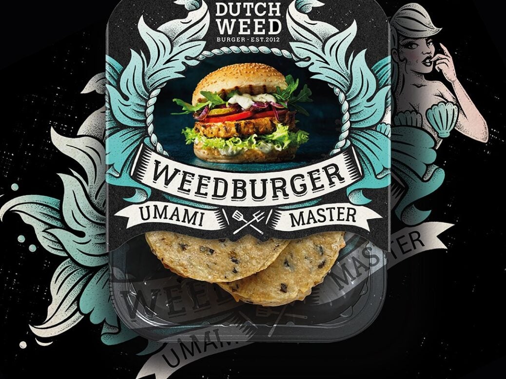 Meat-free burger sold under The Dutch Weed Burger brand