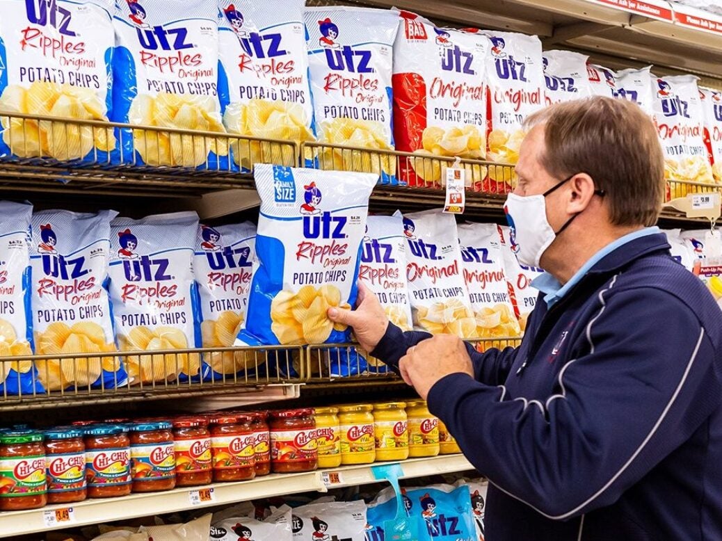Utz snacks on sale in the US