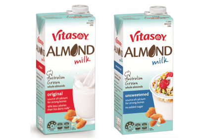 Vitasoy almond-based dairy-alternative drinks