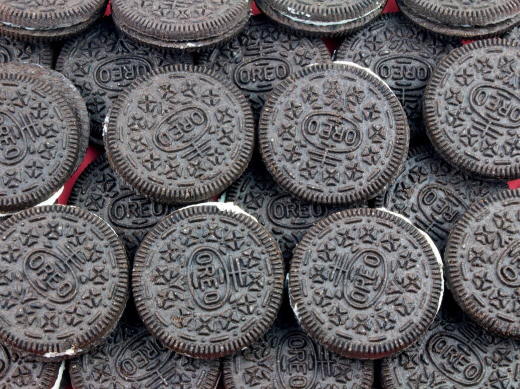 Oreo biscuits, owned by Mondelez International