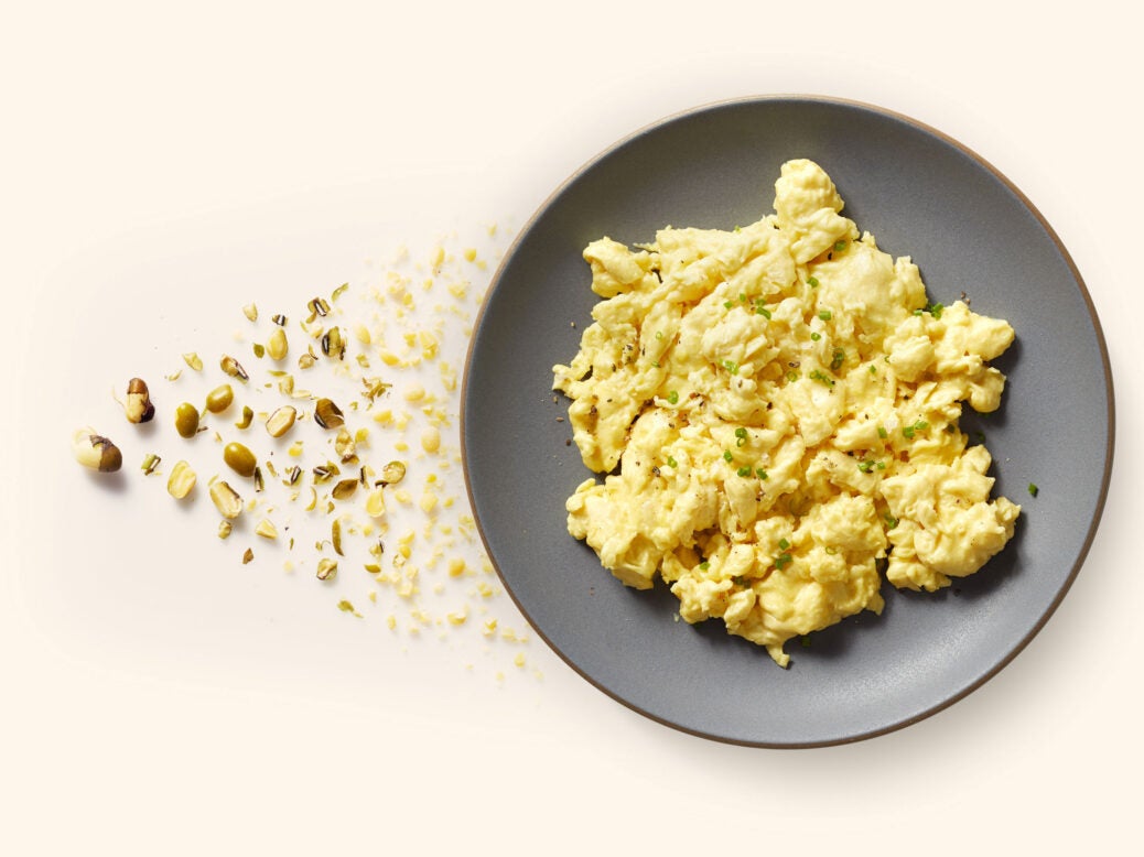 Scrambled egg-style dish using Eat Just's Just Egg product
