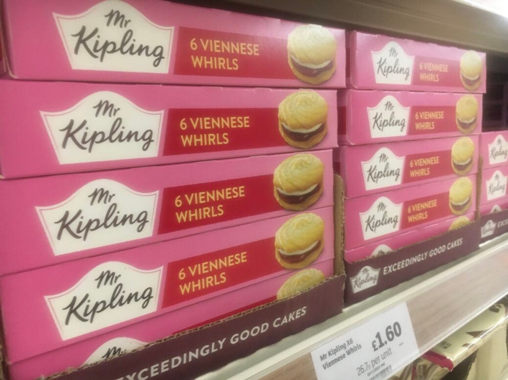 Mr Kipling cakes on sale at Sainsbury's