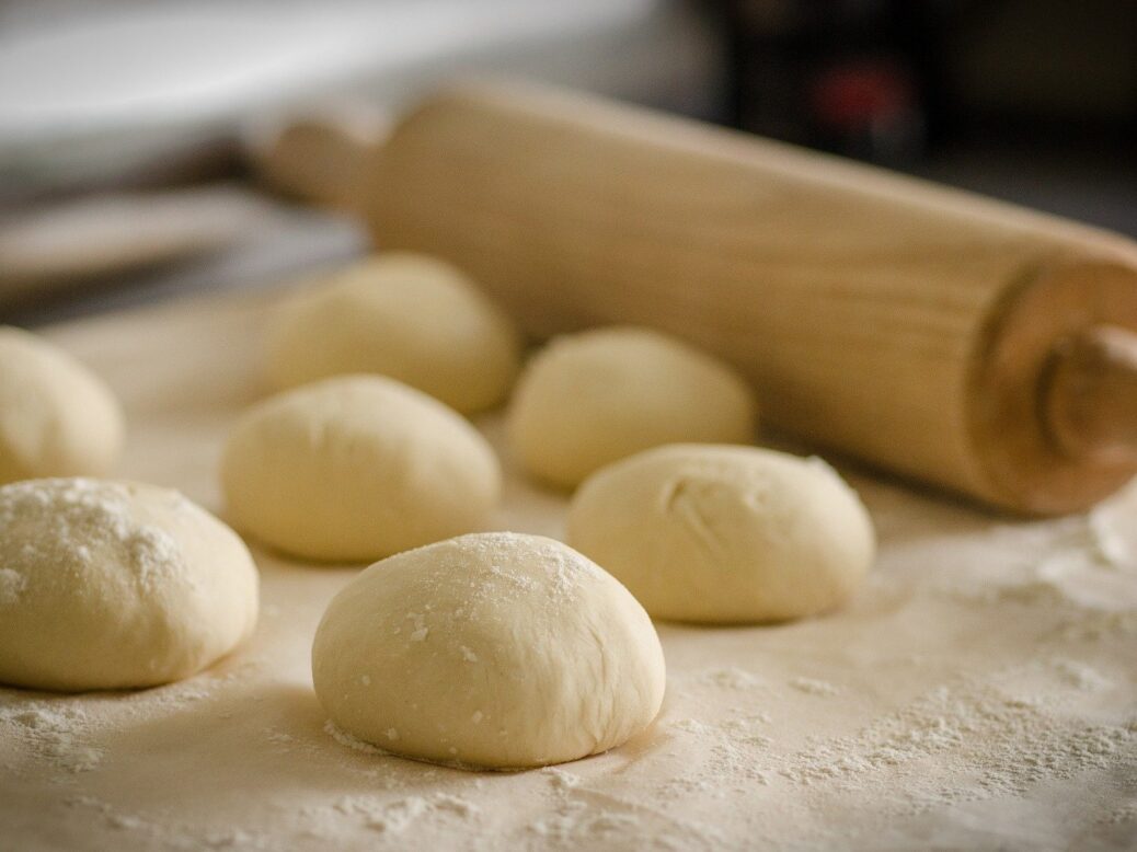 Image of dough being rolled out