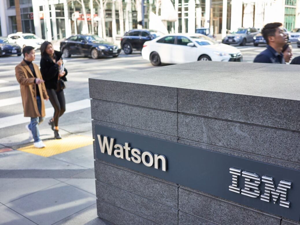 IBM Watson sign outside San Francisco office