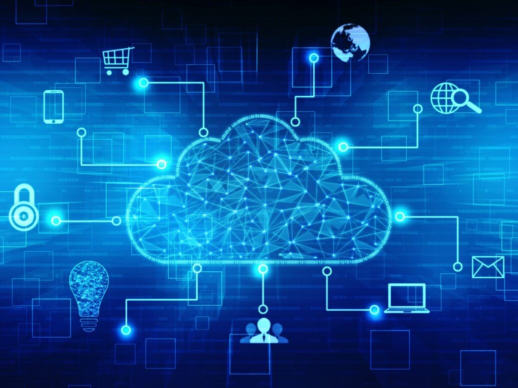 Cloud computing concept image