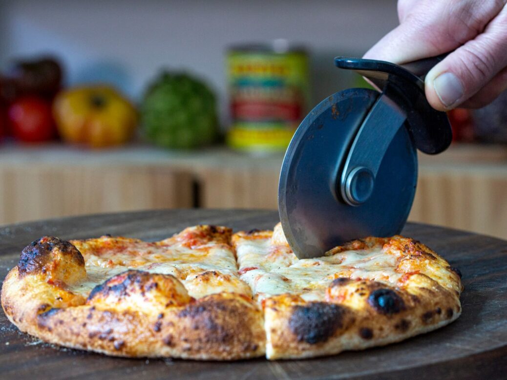 New Culture animal-free mozzarella on pizza
