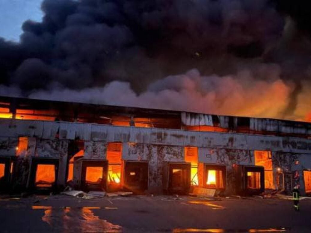 MHP warehouse hit by Russian shelling