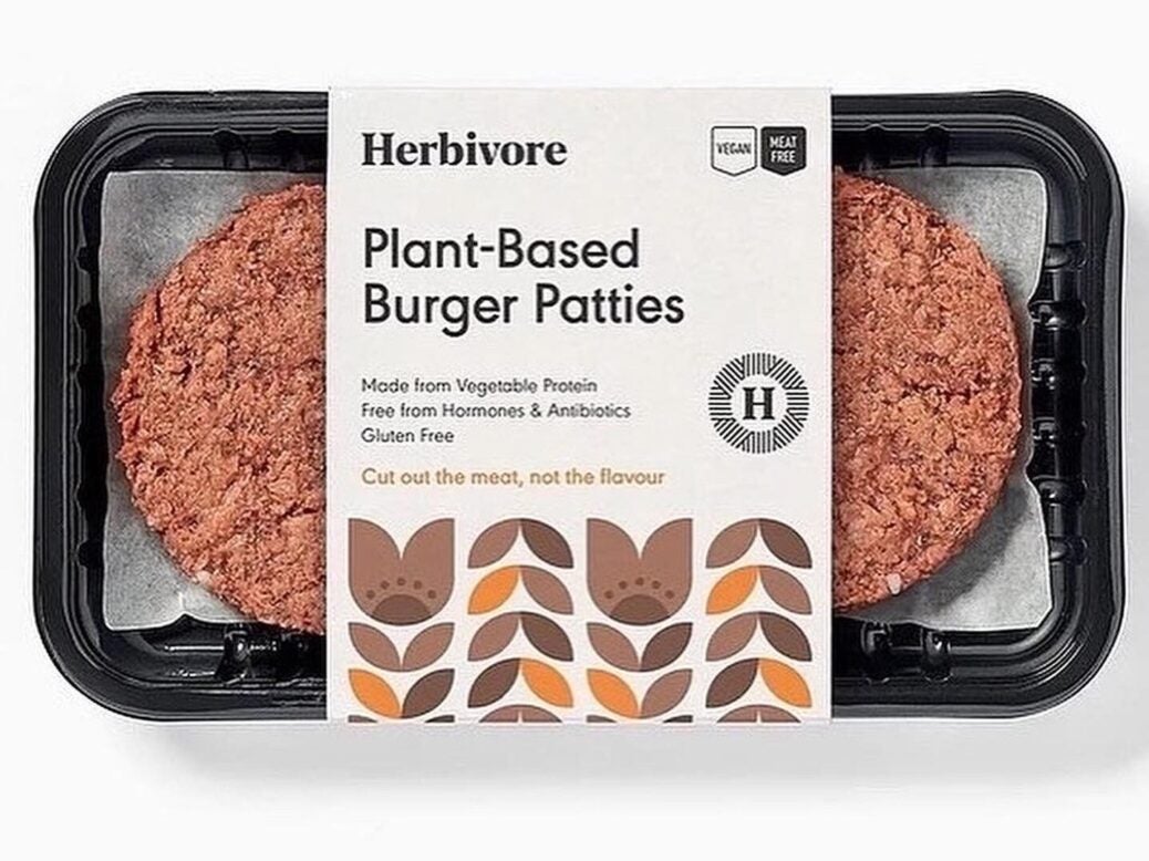 Herbivore Earthfoods meat-free burgers