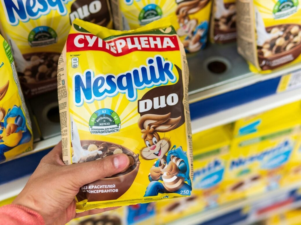 Nesquik cereal on sale in Tyumen, Russia, 8 June 2021