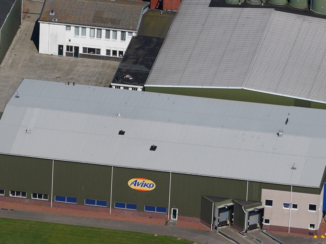 Aerial view of Aviko factory in Groningen, the Netherlands, 28 June 2019