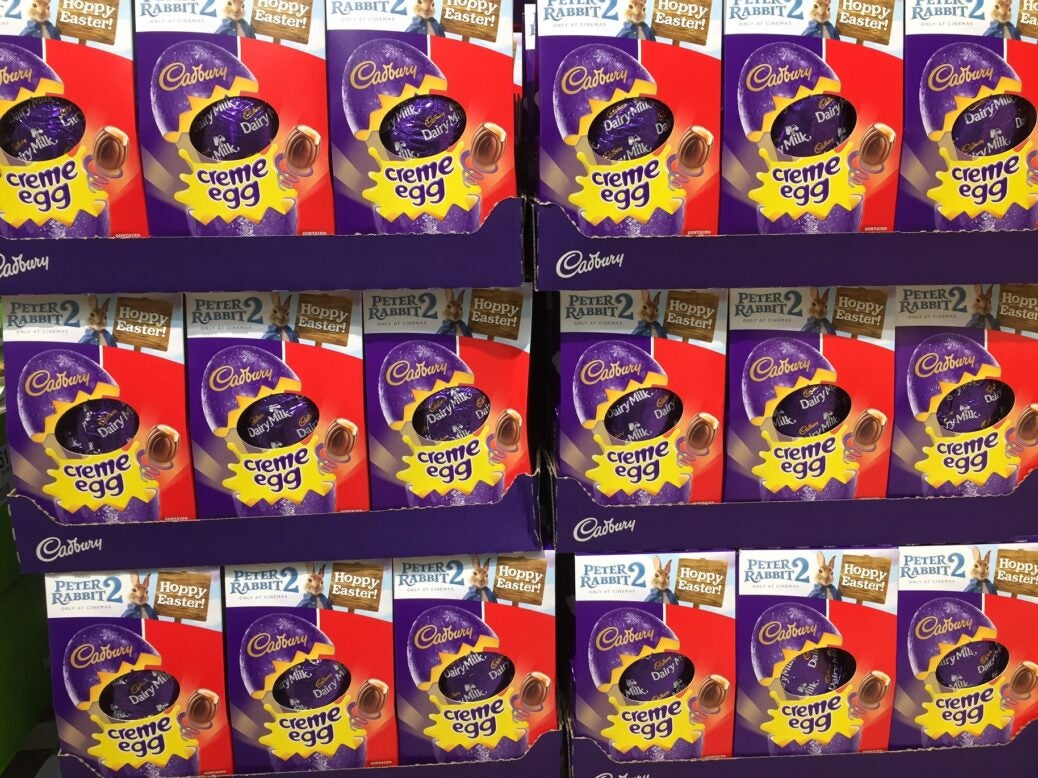 Easter eggs on sale in UK