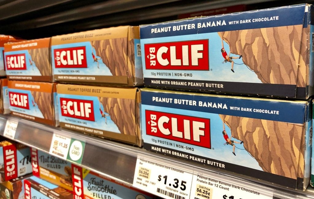 Clif Bar products on sale in San Jose, California, USA, 23 May 2019