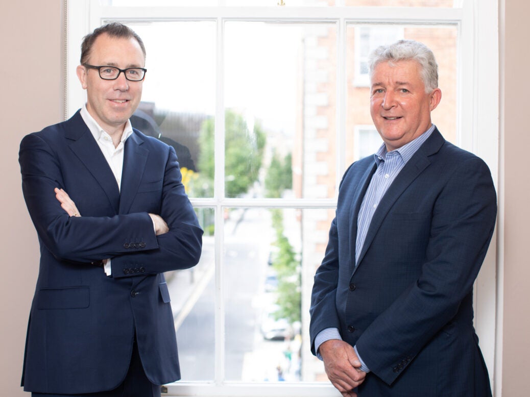 Peter Garvey, co-founder of Melior Equity Partners (l), and Richard Kennedy, group CEO and MD of Rose Confectionery (r)