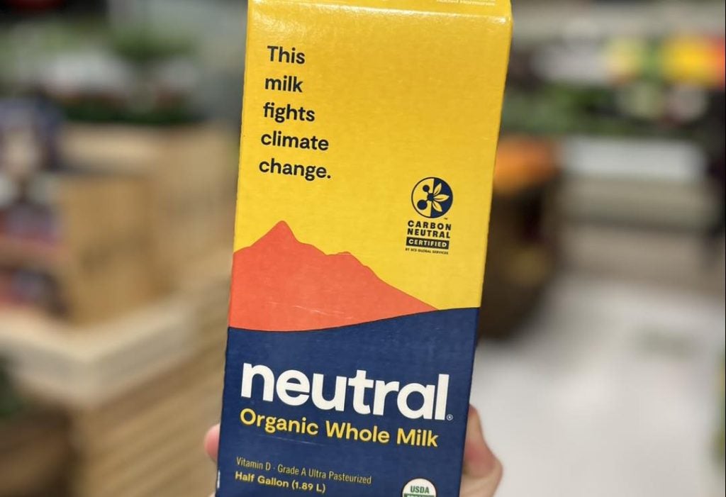 Carton of US milk brand Neutral