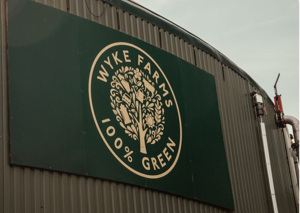 Wyke Farms “100% green” sign