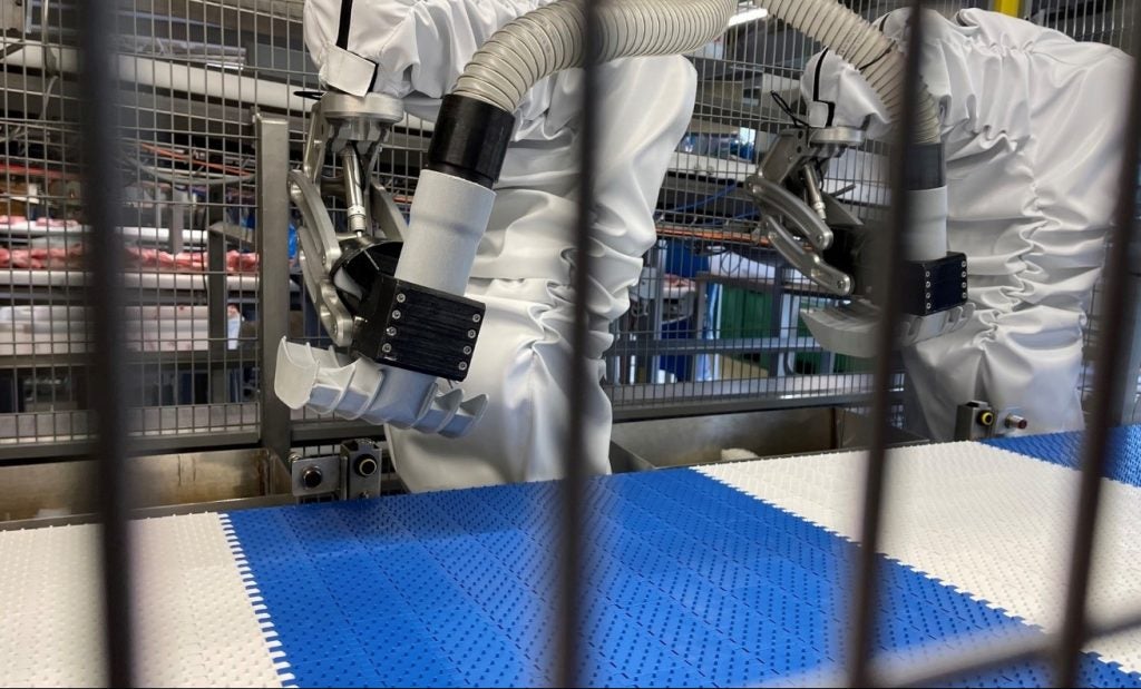 Robotics tech in Danish Crown factory