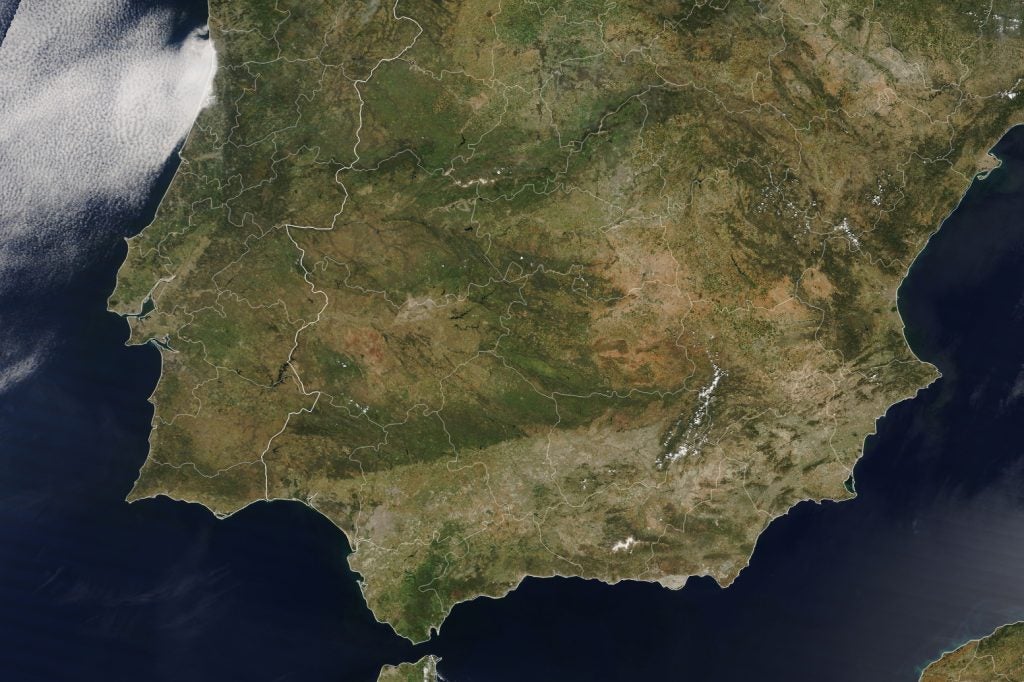 An image of Spain from NASA’s Terra satellite on 10 May 2022