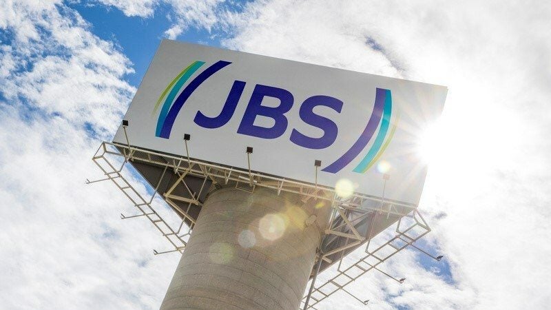 JBS corporate logo on sign