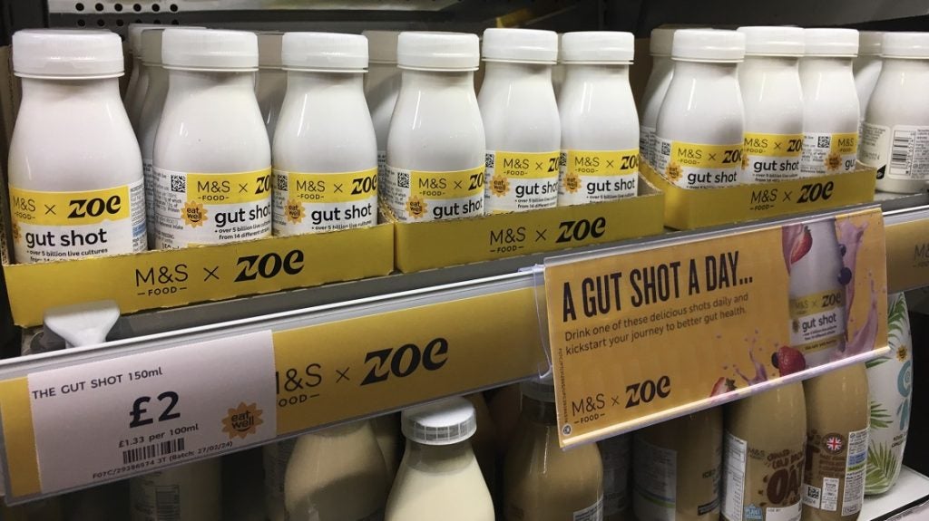 M&S x Zoe gut shots on sale in Eltham, London, 29 March 2024