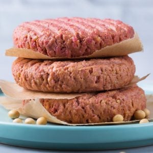 Plant based meat patty.